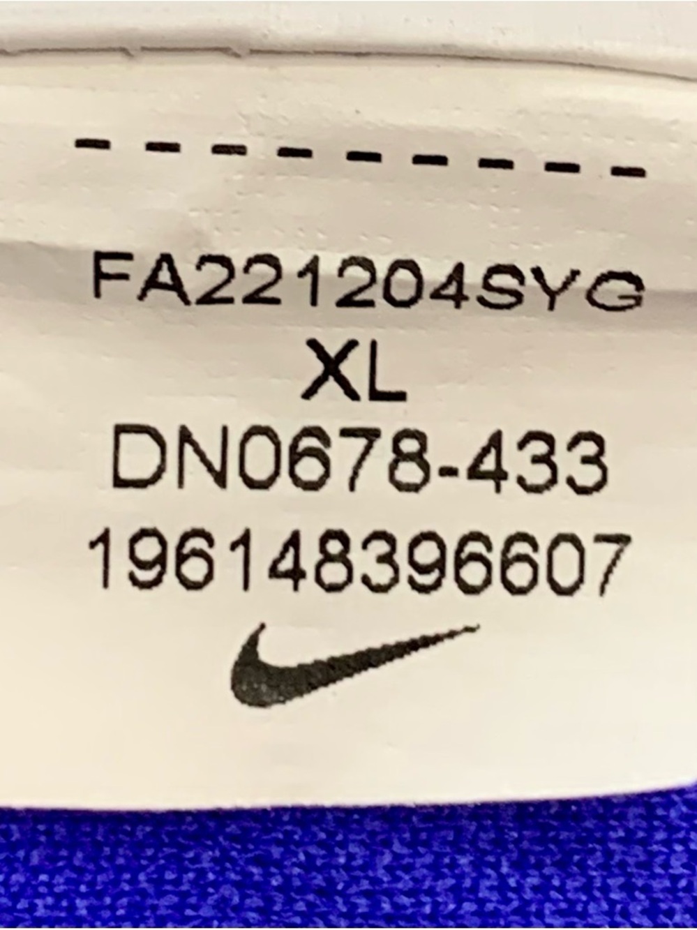 Brazil Vini  Jr. Nike 2022 2023 Away Jersey Dri-Fit Adv Size XL DN0617-433 # 20 - Picture 12 of 12